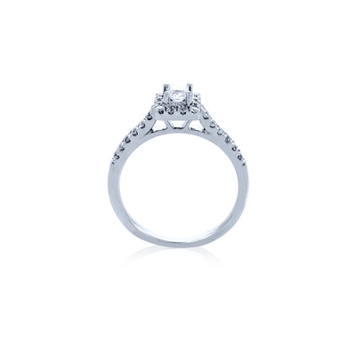 Verve 14K Engagement Ring with Wedding Band